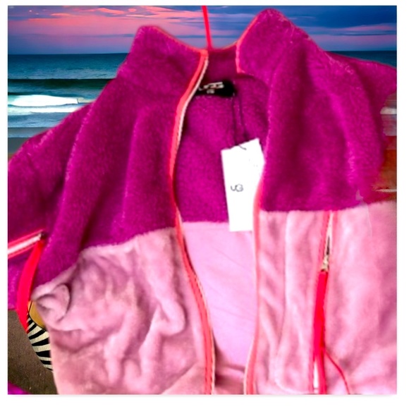 Ugg Marlene Sherpa Jacket Pink S - Picture 2 of 3